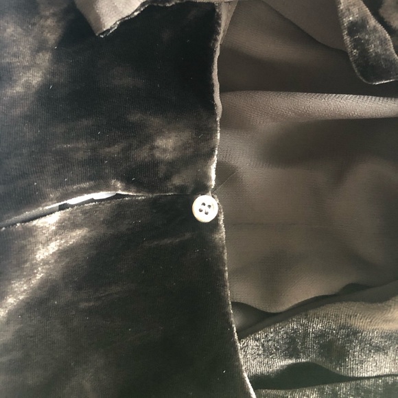 NWT J.Crew Black Silk Blend Velvet Tank Top XL - Picture 6 of 7